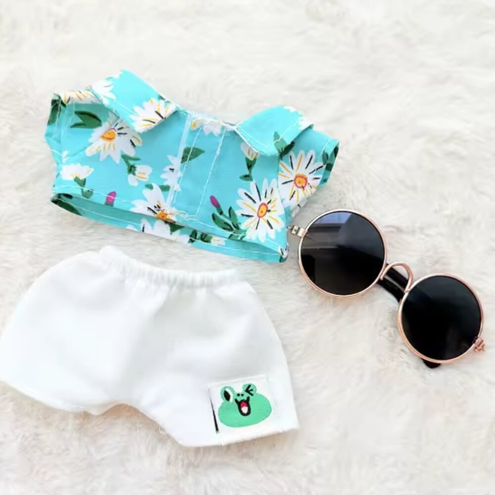 3 Piece doll clothes & Sun Glasses Miniature Fits Labubu (doll not included) - Picture 2 of 3